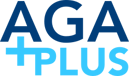 AGA+PLUS logo bleu