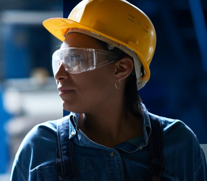 African woman worker -Hero